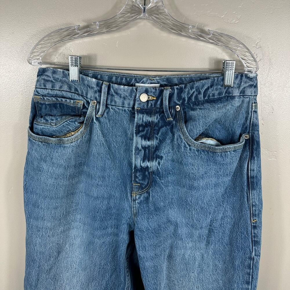 Good American Good 90's Wide Leg Jeans Indigo Blue Was Size 12 - Picture 3 of 6